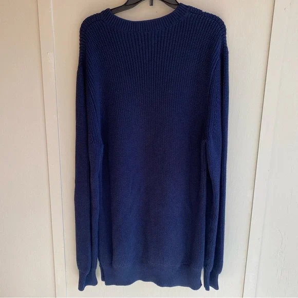 NWT Men’s Goodlife Shaker Knit Cotton Navy Sweater Size XXL - Picture 7 of 11